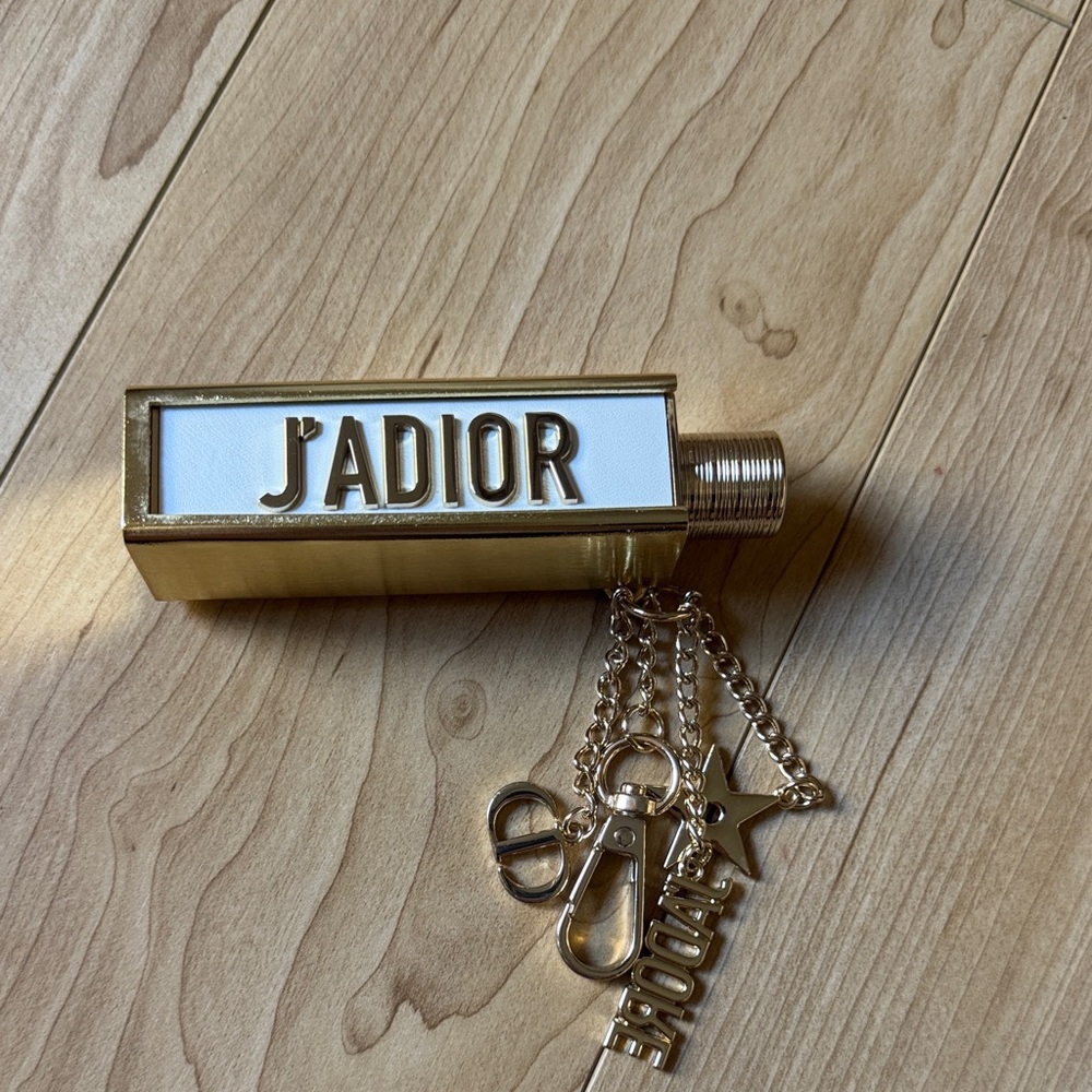 Dior J'ADIOR Gold and White perfume  Charm Keychain